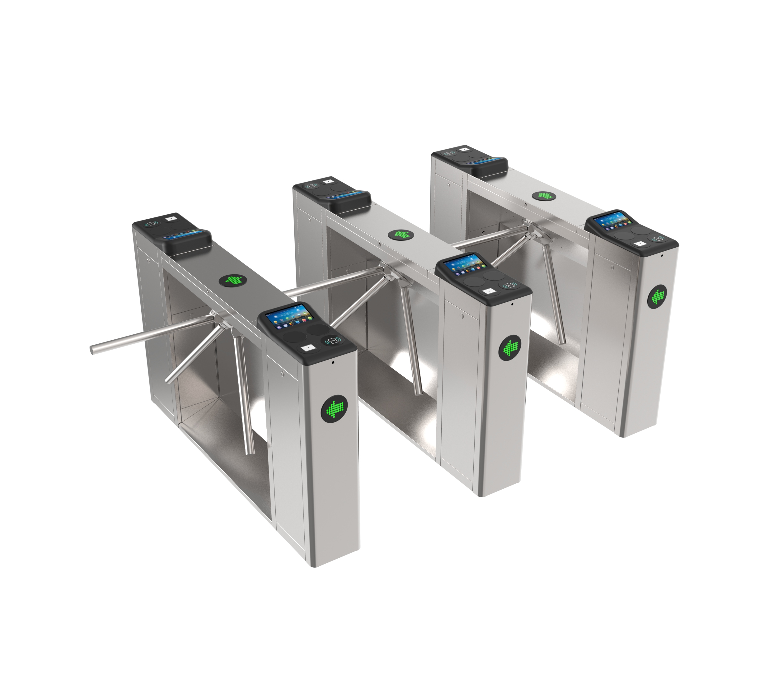 Cổng xoay 3 càng J181 – Tripod Turnstile tự động cho khu du lịch, khu vui chơi và hệ thống soát vé
